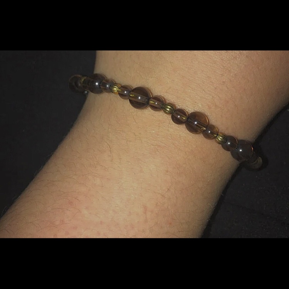 handmade thin beaded bracelet
